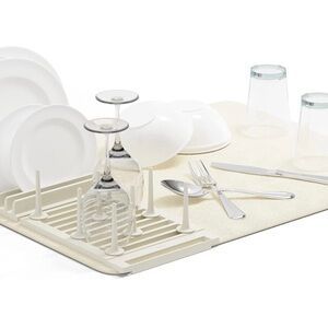 Umbra ~ Udry Peg Drying Rack with Mat & 8 Pegs ~ Linen